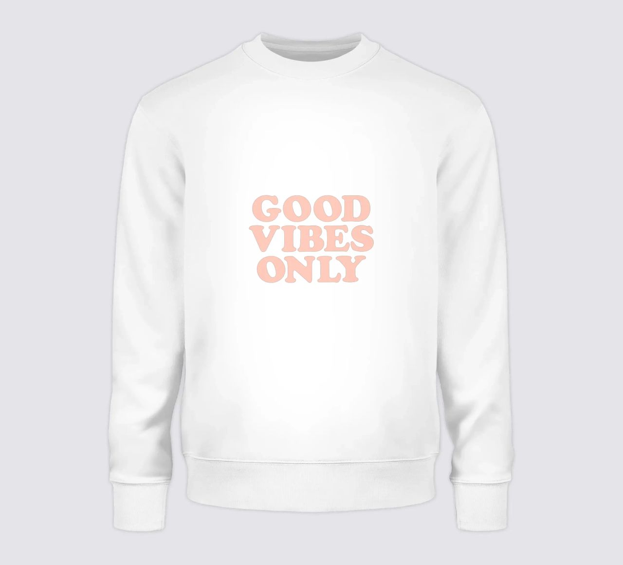 Good Vibes Only Retro Typography Design felpa da THE MOTIVATED TYPE