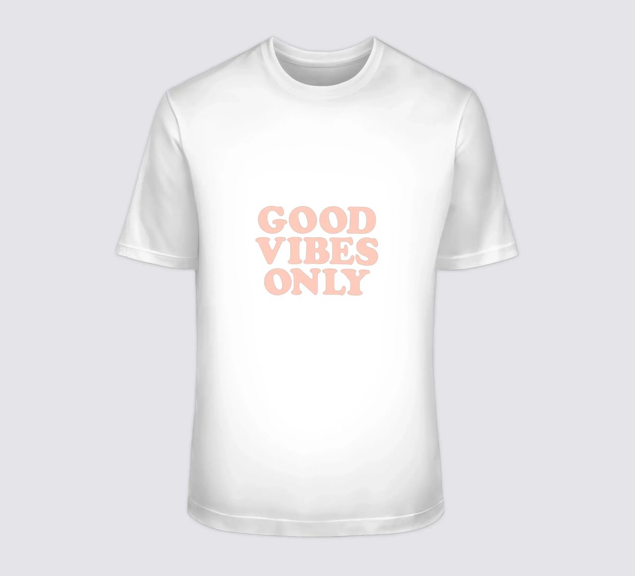 Good Vibes Only Retro Typography Design t-shirt da THE MOTIVATED TYPE
