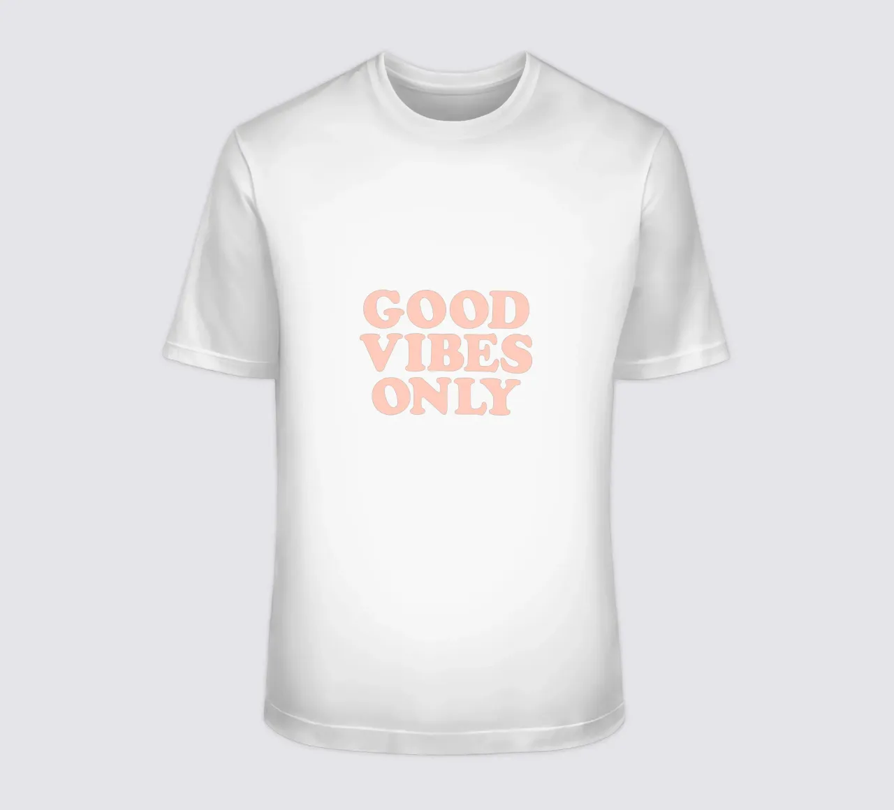 Good Vibes Only Retro Typography Design t-shirt da THE MOTIVATED TYPE