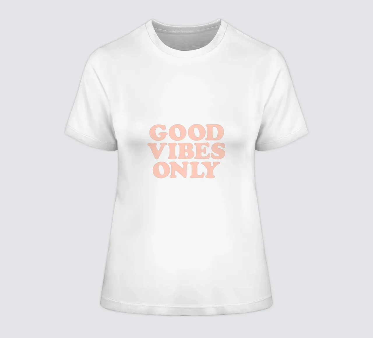 Good Vibes Only Retro Typography Design t-shirt da donna da THE MOTIVATED TYPE