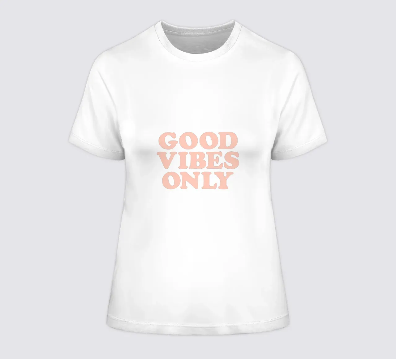Good Vibes Only Retro Typography Design t-shirt da donna da THE MOTIVATED TYPE