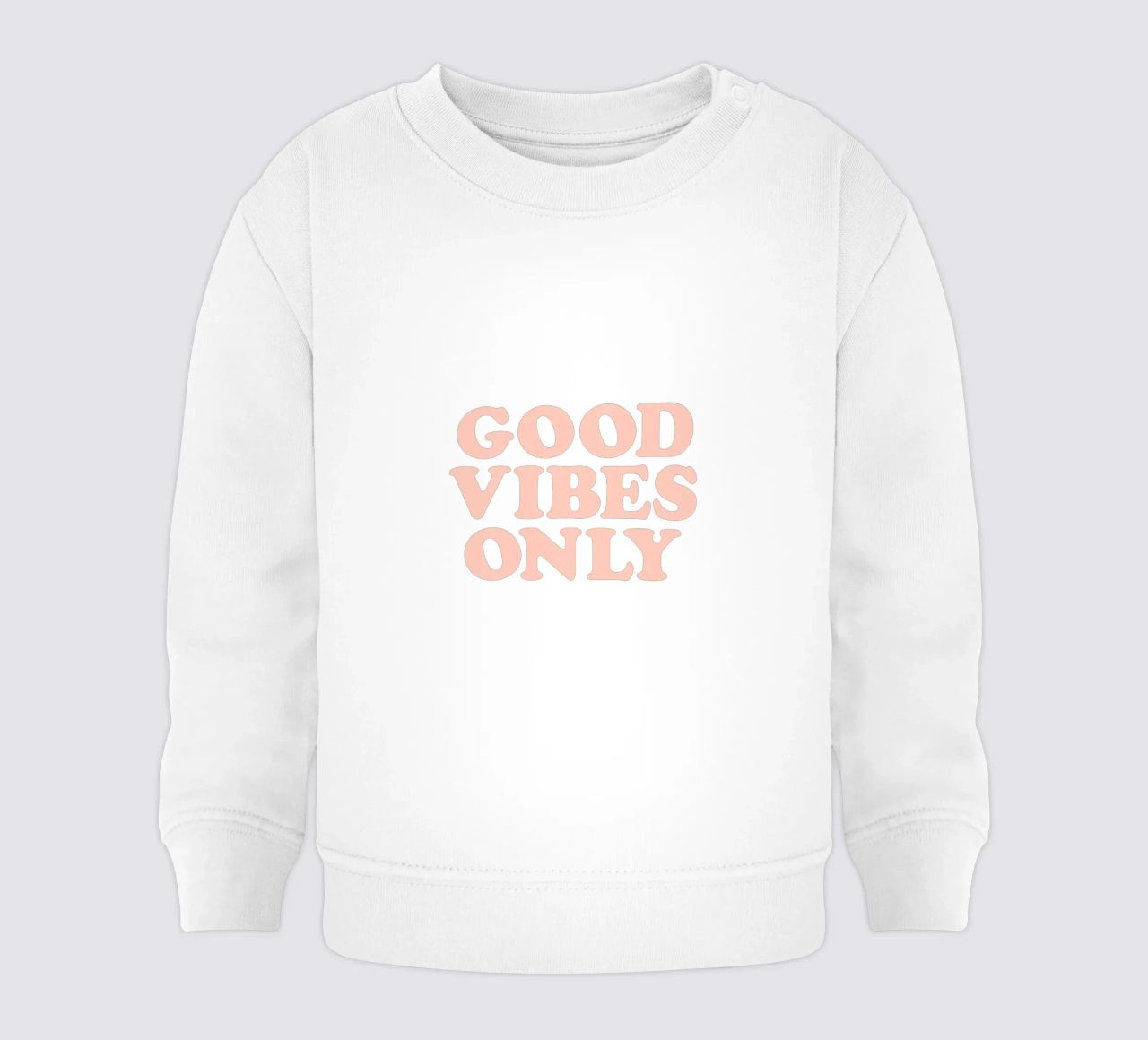 Good Vibes Only Retro Typography Design felpa neonato da THE MOTIVATED TYPE