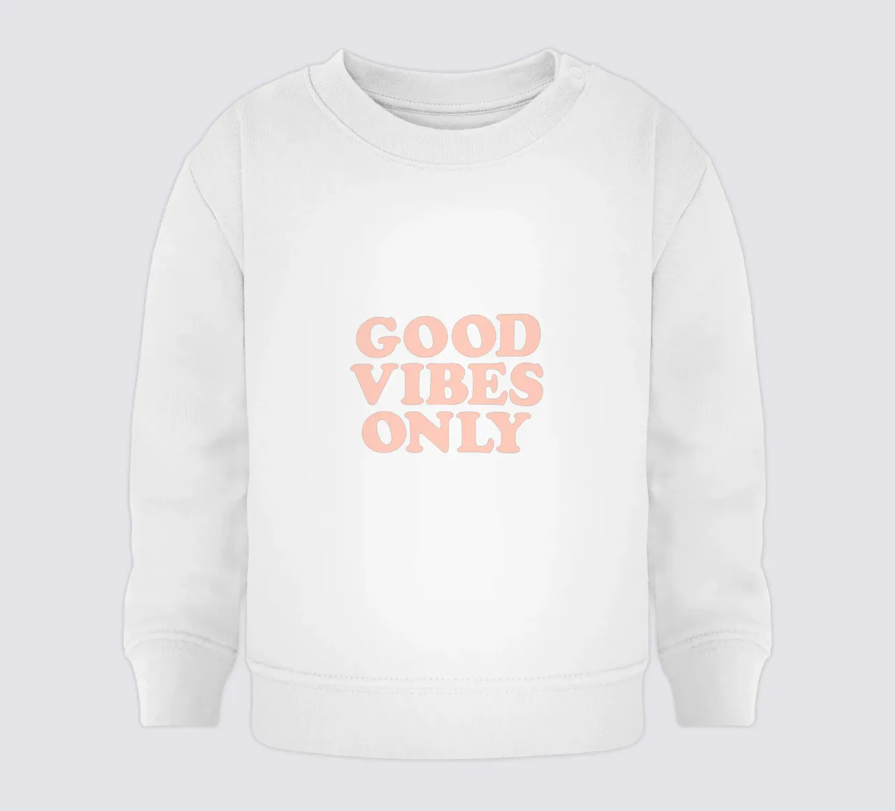 Good Vibes Only Retro Typography Design felpa neonato da THE MOTIVATED TYPE