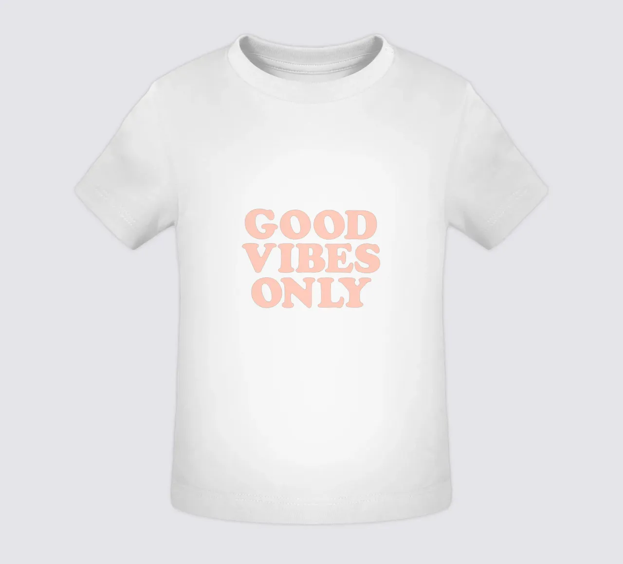 Good Vibes Only Retro Typography Design maglietta neonato da THE MOTIVATED TYPE