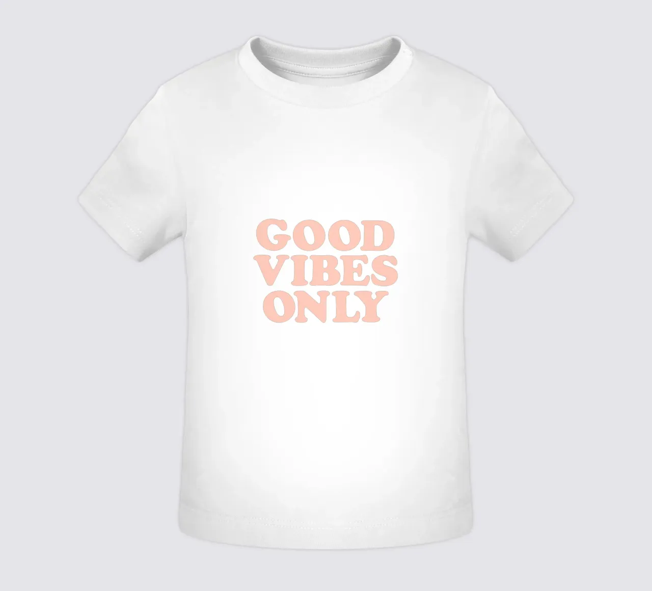 Good Vibes Only Retro Typographie Design t-shirt pour bébé de THE MOTIVATED TYPE