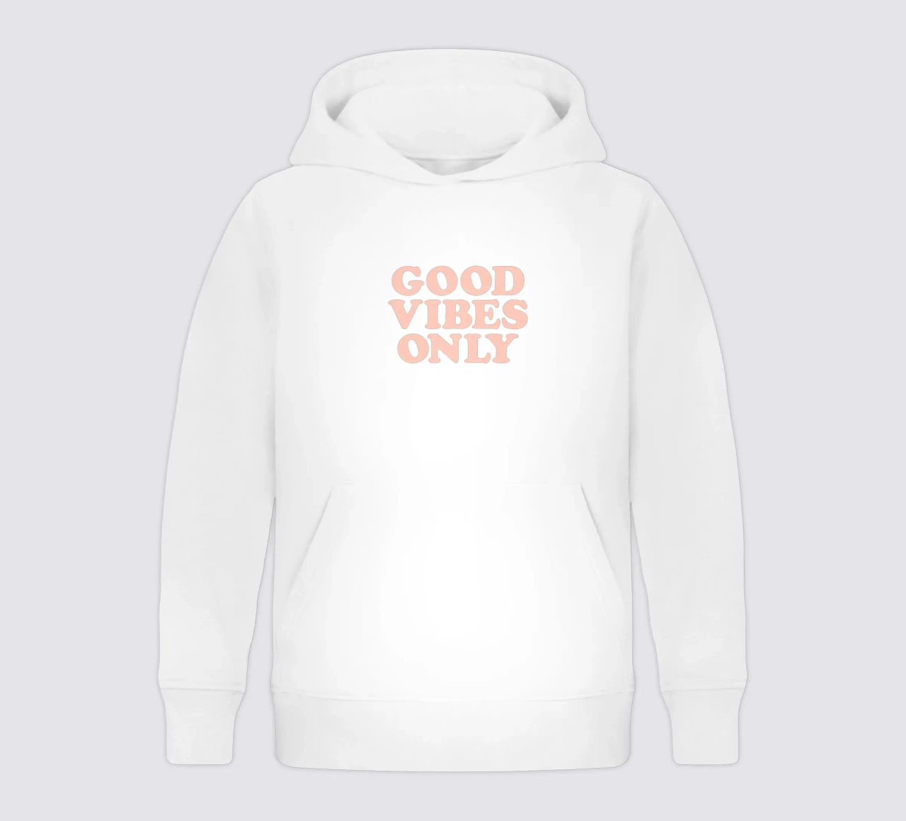Good Vibes Only Retro Typography Design felpa bambino con cappuccio da THE MOTIVATED TYPE