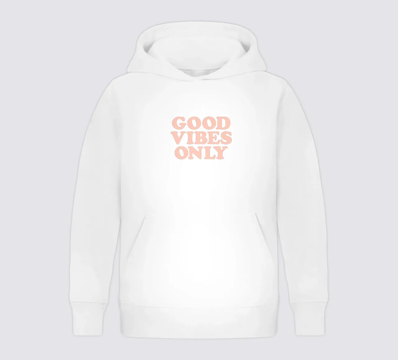 Good Vibes Only Retro Typografie Design Kinder Hoodie von THE MOTIVATED TYPE