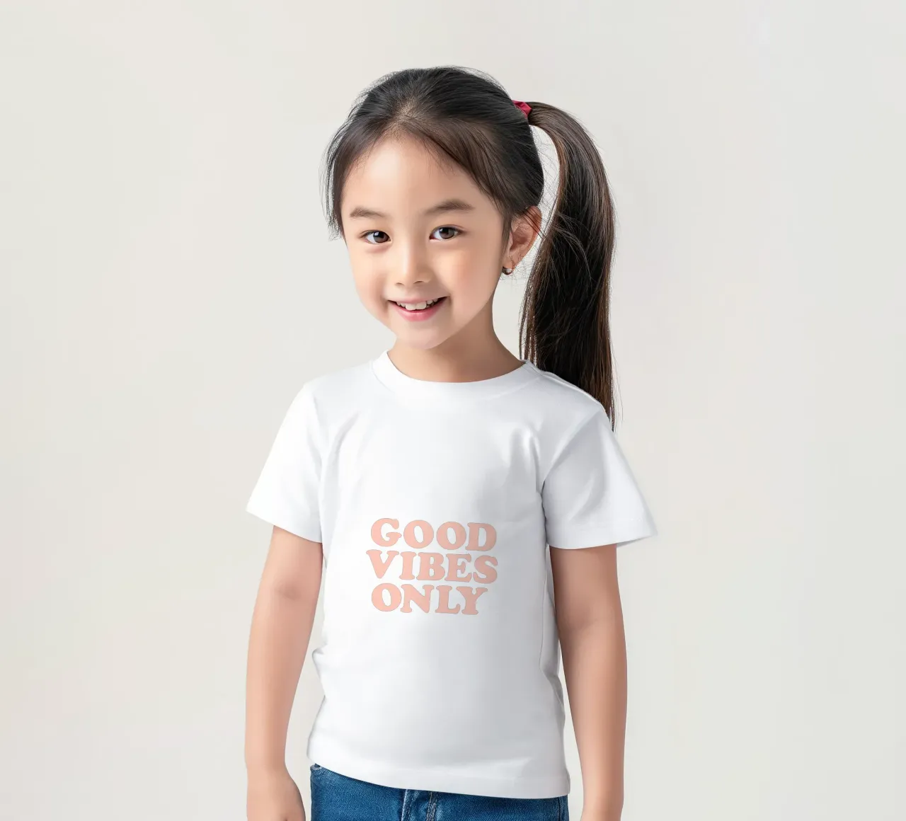 Good Vibes Only Retro Typography Design t-shirt bambini da THE MOTIVATED TYPE