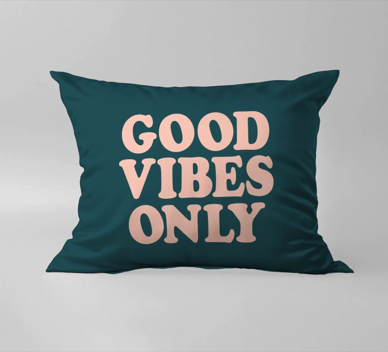 Good Vibes Only Retro Typography Design cuscino da THE MOTIVATED TYPE