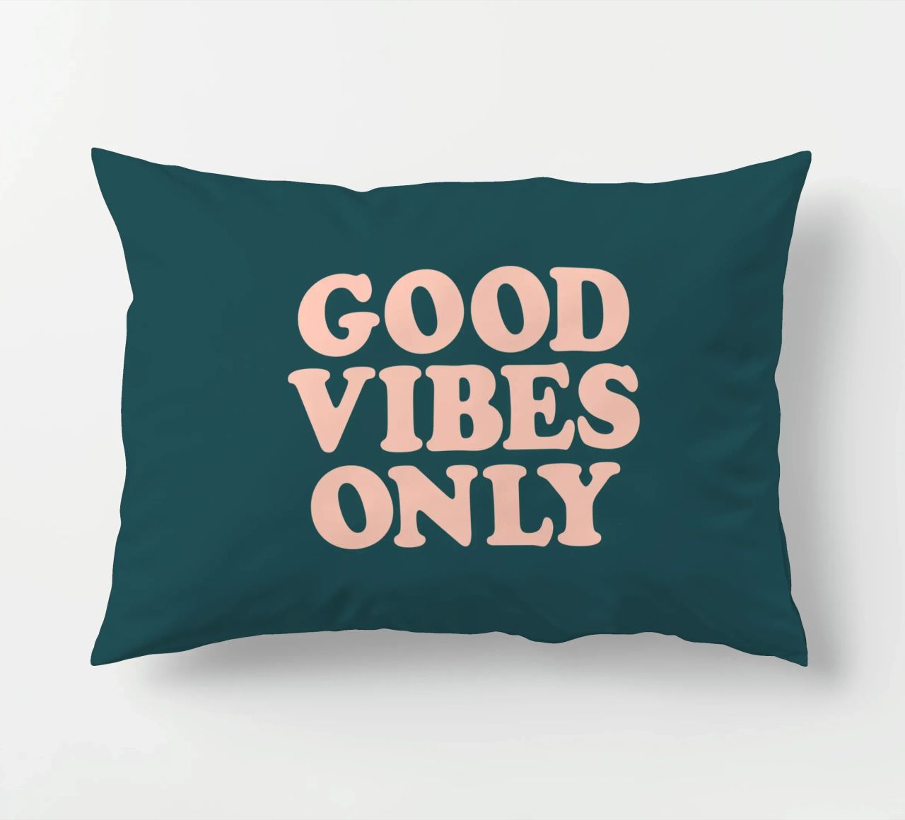 Good Vibes Only Retro Typography Design cuscino da THE MOTIVATED TYPE