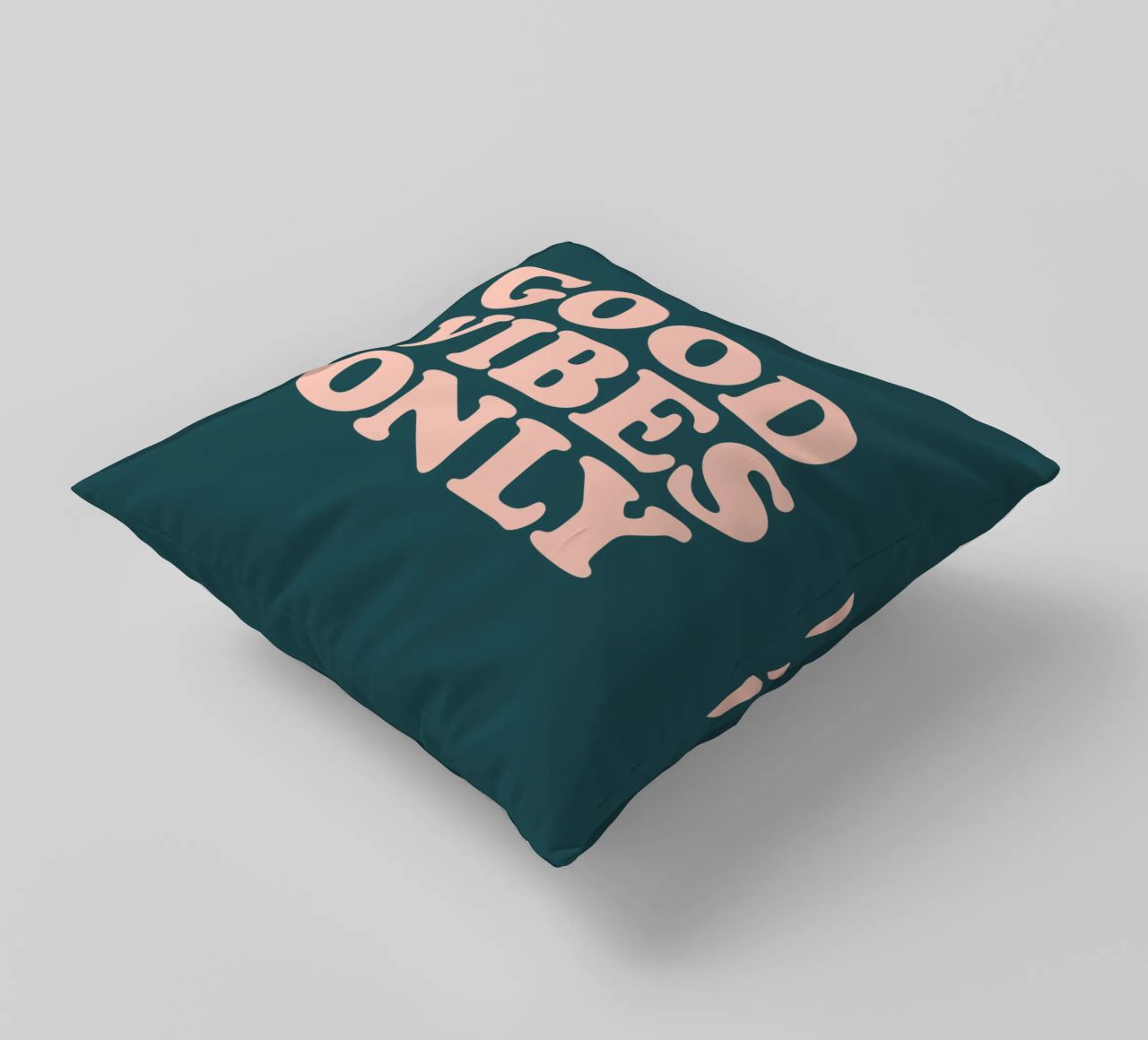 Good Vibes Only Retro Typography Design cuscino da THE MOTIVATED TYPE