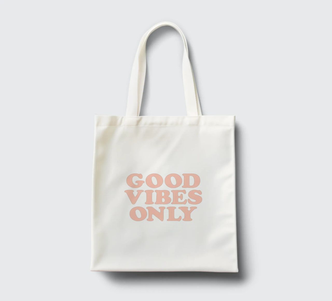 Good Vibes Only Retro Typography Design borsa in juta da THE MOTIVATED TYPE