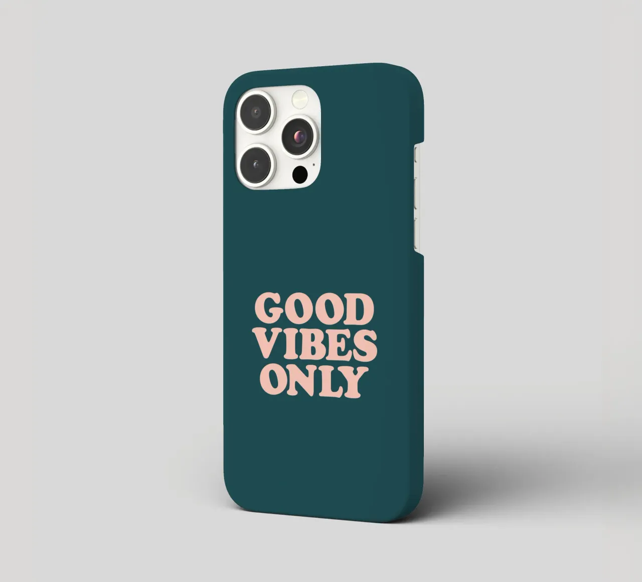 Good Vibes Only Retro Typography Design cover iphone da THE MOTIVATED TYPE