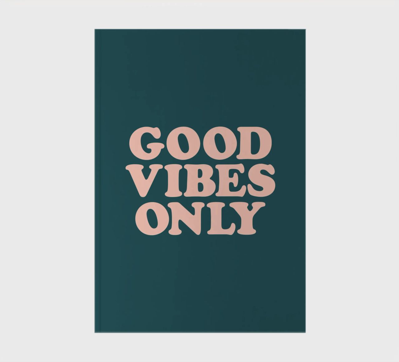 Good Vibes Only Retro Typography Design diario da THE MOTIVATED TYPE