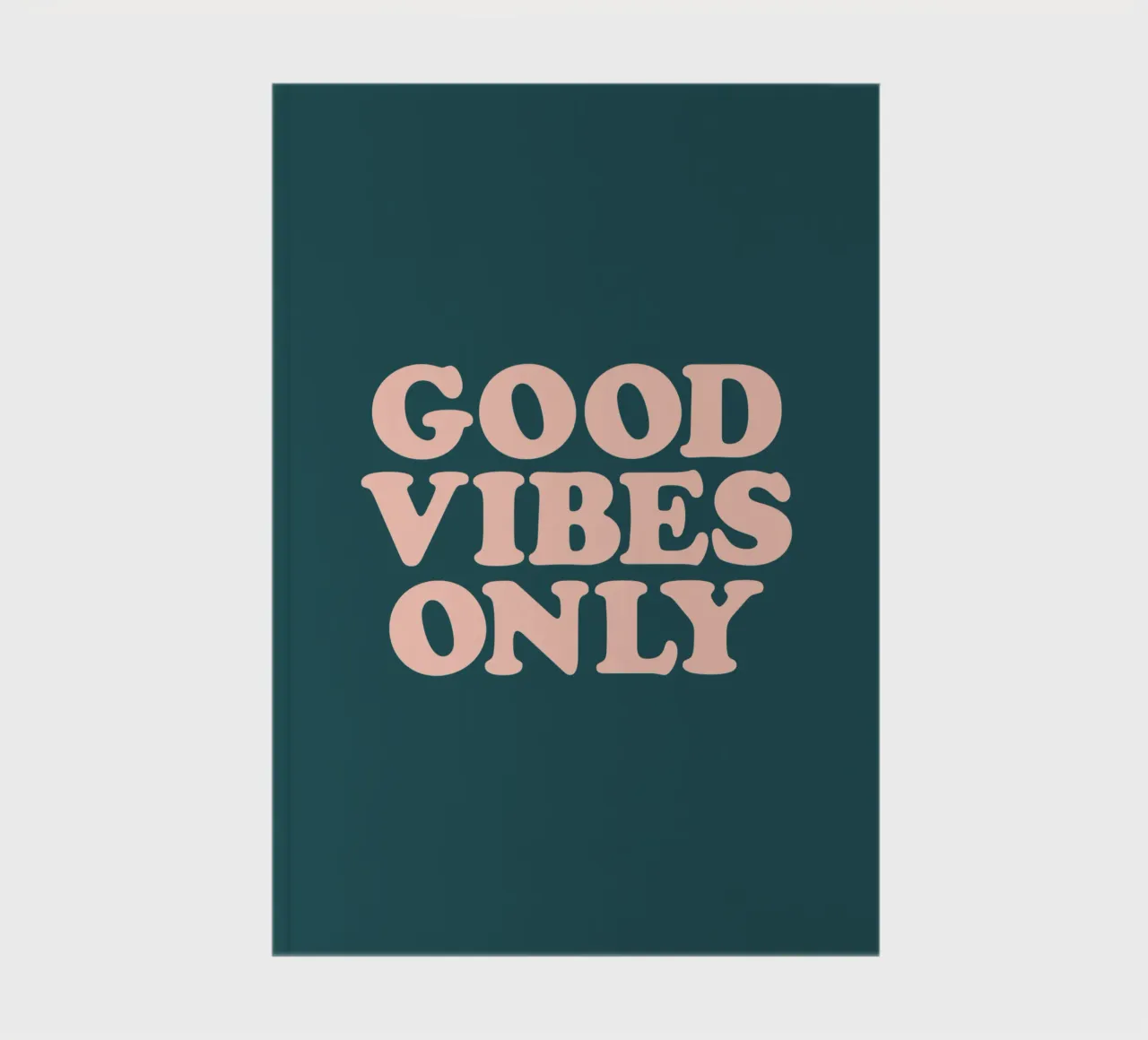 Good Vibes Only Retro Typographie Design carnet de notes de THE MOTIVATED TYPE