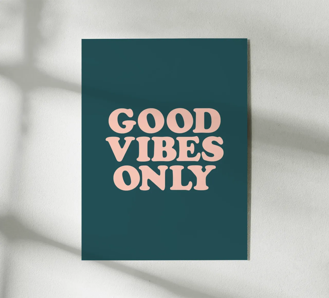 Good Vibes Only Retro Typografie Design Acryl-Glas von THE MOTIVATED TYPE