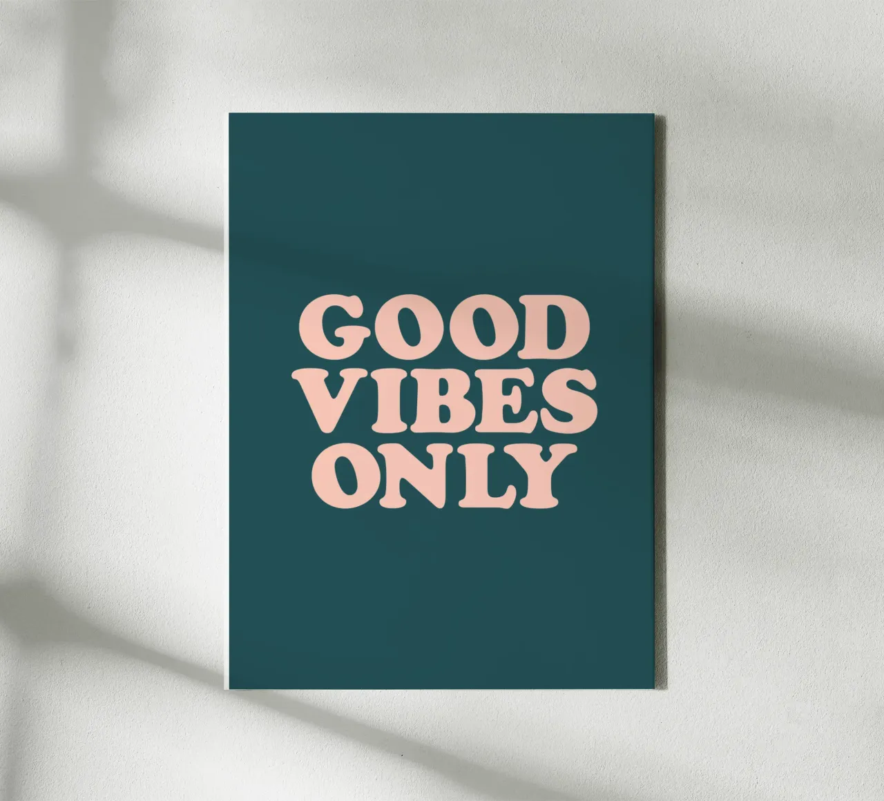 Good Vibes Only Retro Typography Design canvas by THE MOTIVATED TYPE