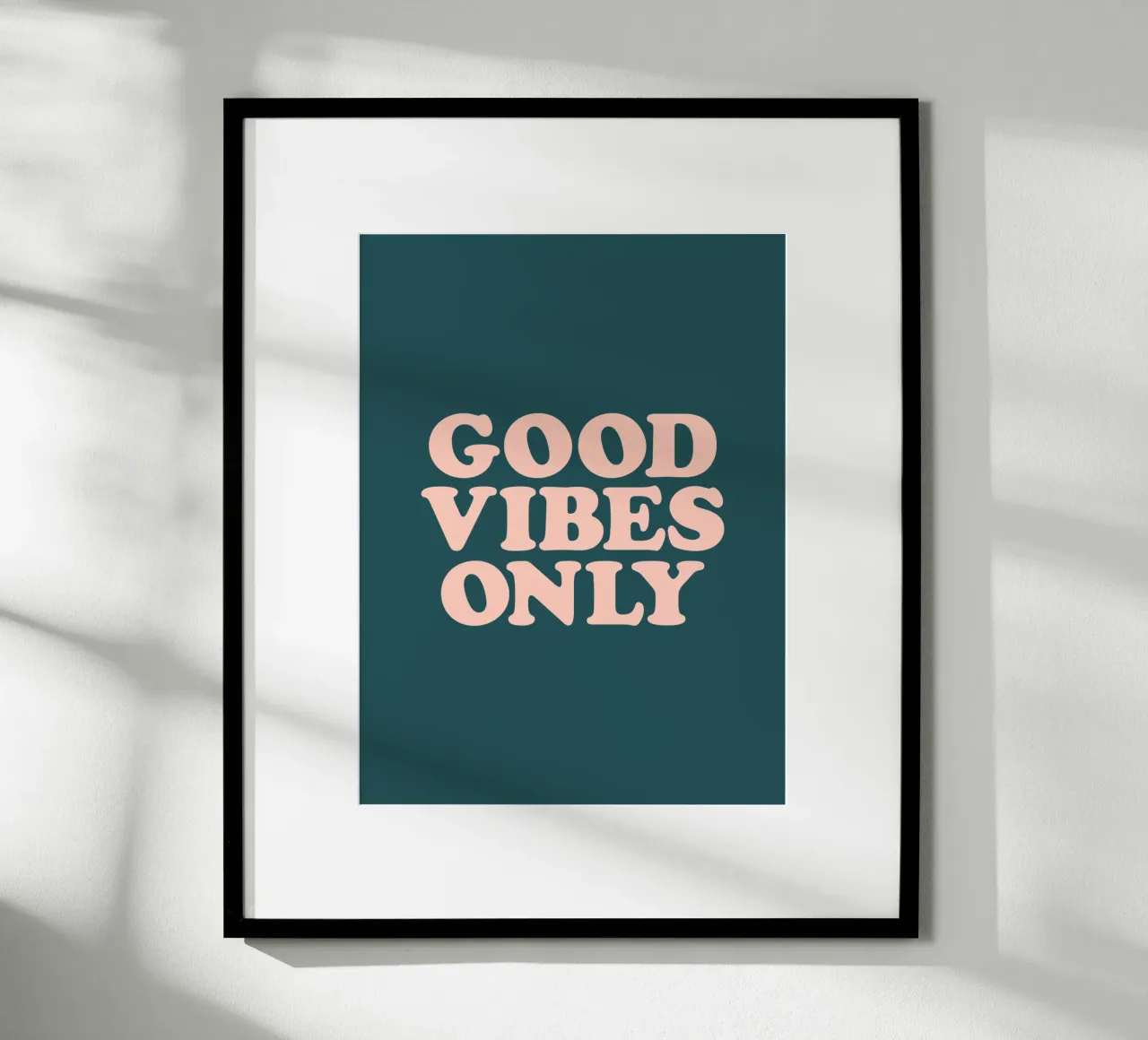 Good Vibes Only Diseño tipográfico retro hahnemühle de THE MOTIVATED TYPE
