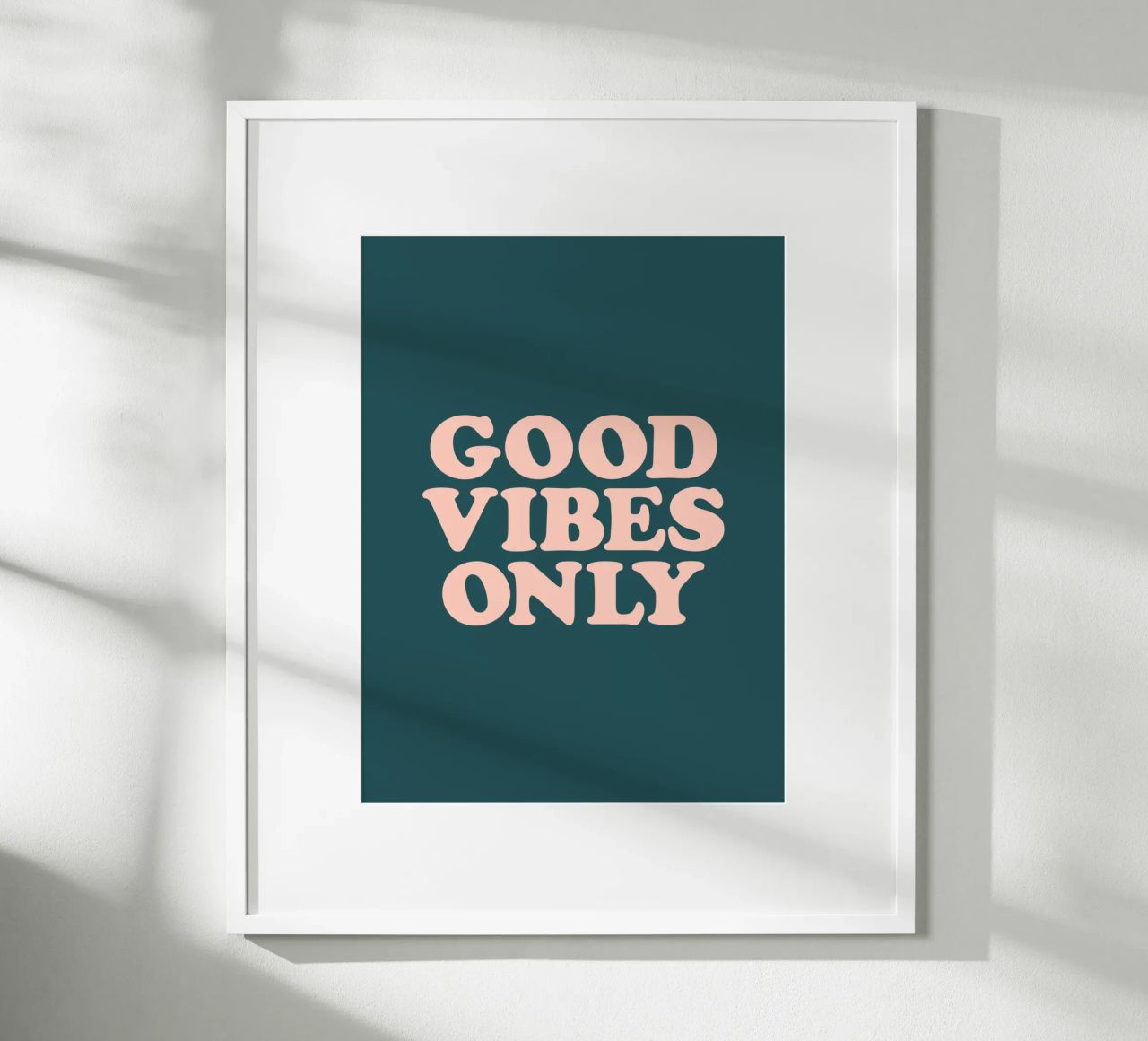 Good Vibes Only Retro Typography Design carta hahnemühle da THE MOTIVATED TYPE