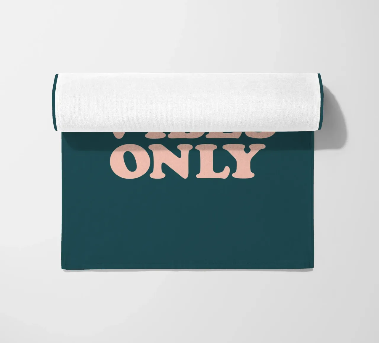 Good Vibes Only Retro Typography Design beach towel by THE MOTIVATED TYPE