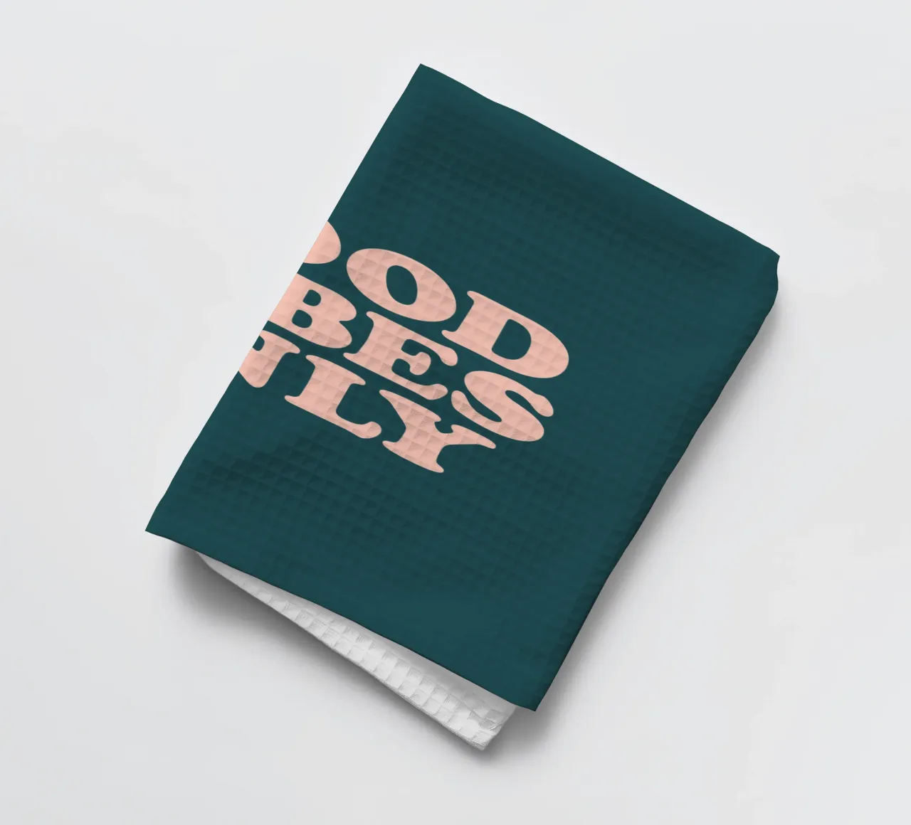 Good Vibes Only Retro Typographie Design torchon de THE MOTIVATED TYPE