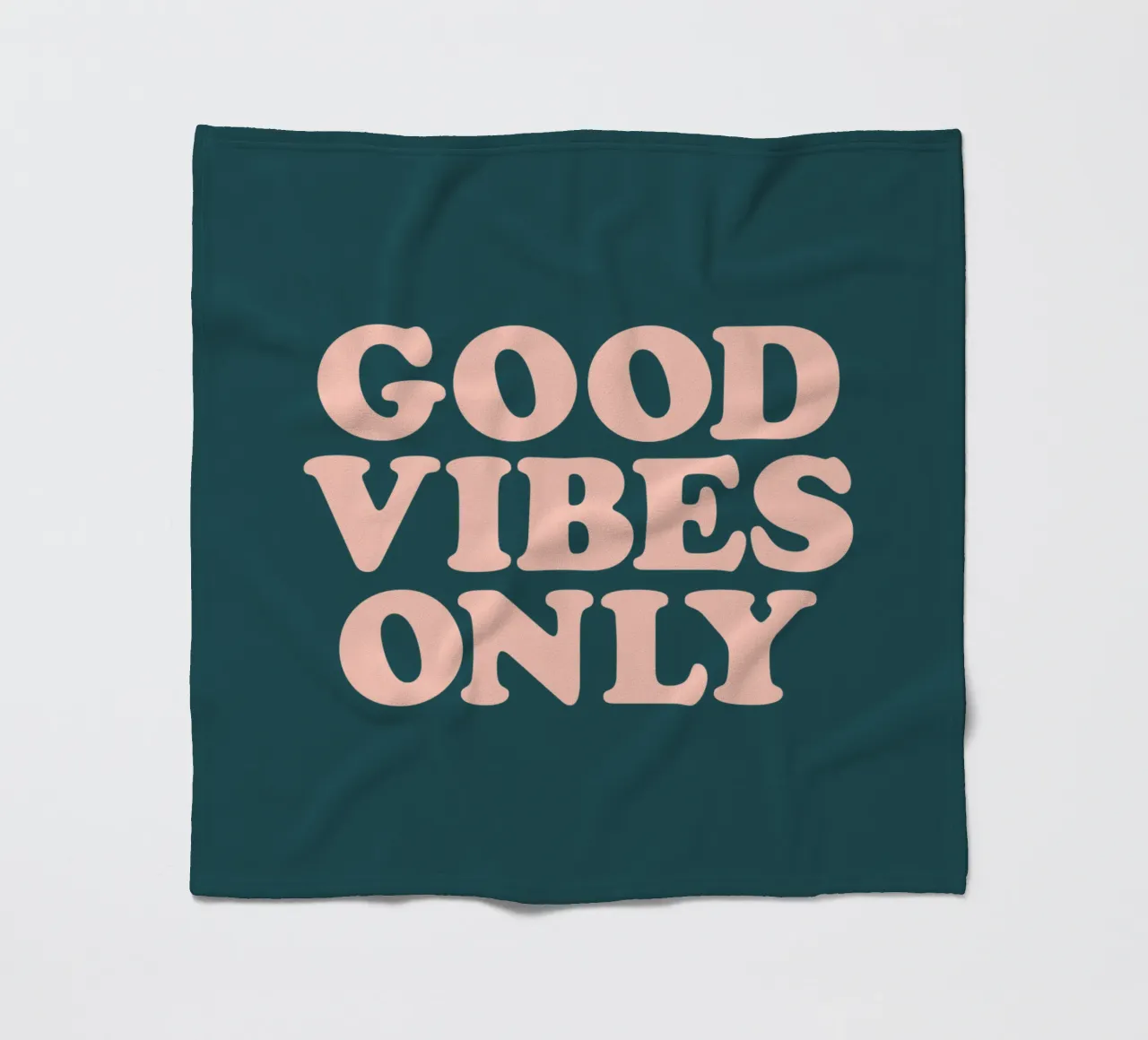 Good Vibes Only Retro Typographie Design plaid polaire de THE MOTIVATED TYPE