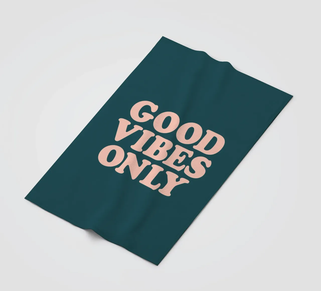 Good Vibes Only Retro Typographie Design plaid polaire de THE MOTIVATED TYPE