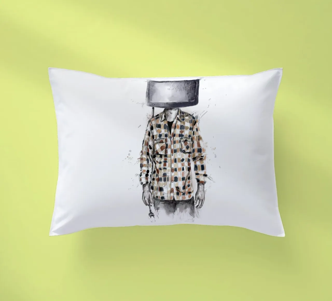 Unplugged decorative cushion by Balazs Solti