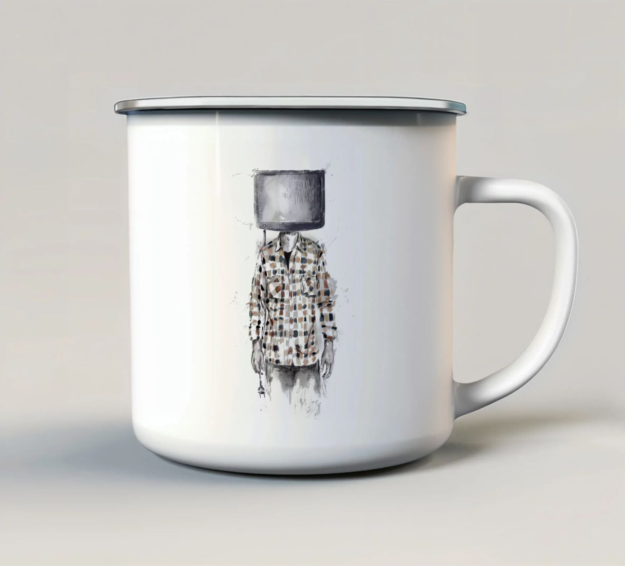 Unplugged tazza in smalto da Balazs Solti
