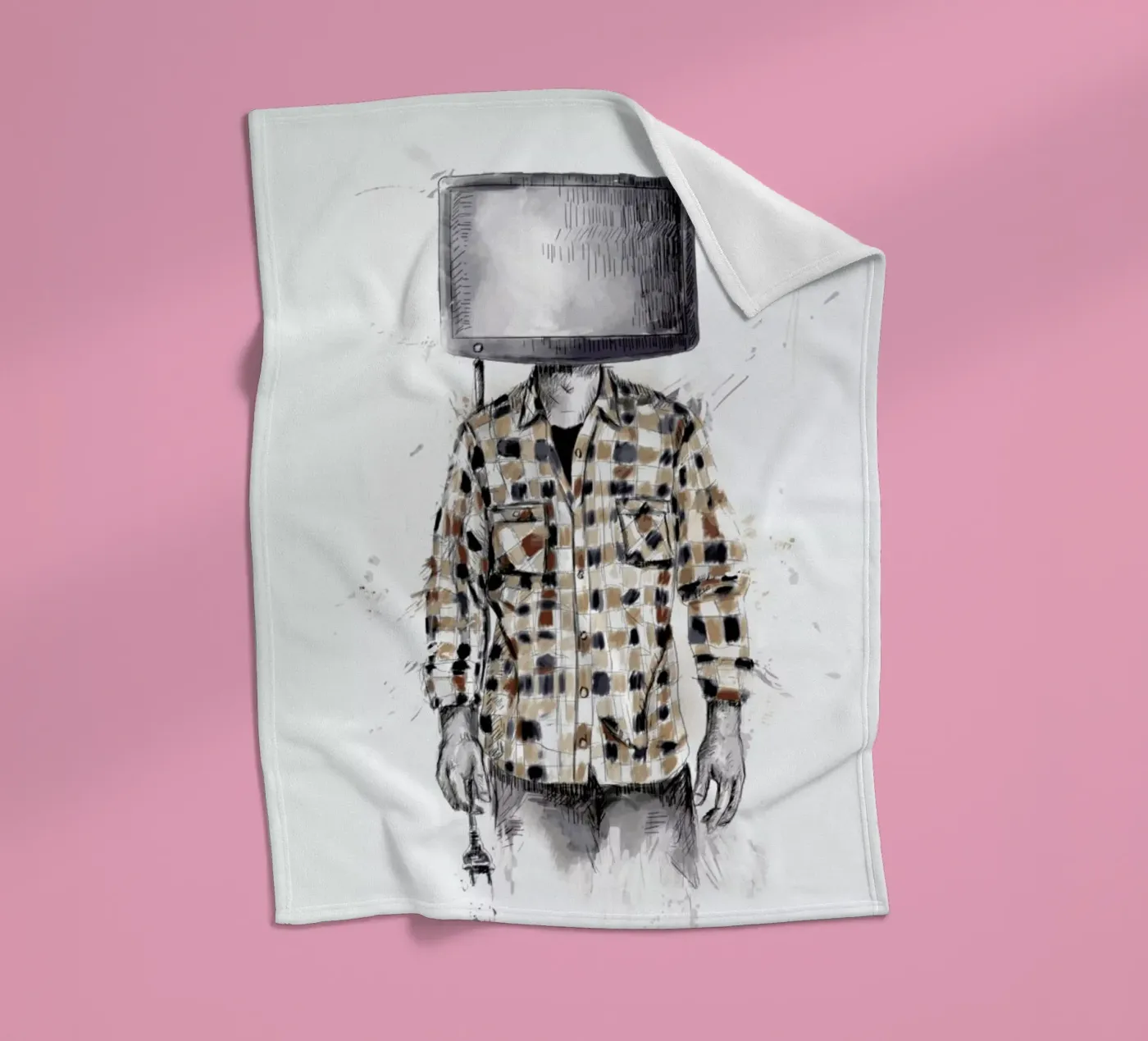 Unplugged fleece blanket by Balazs Solti