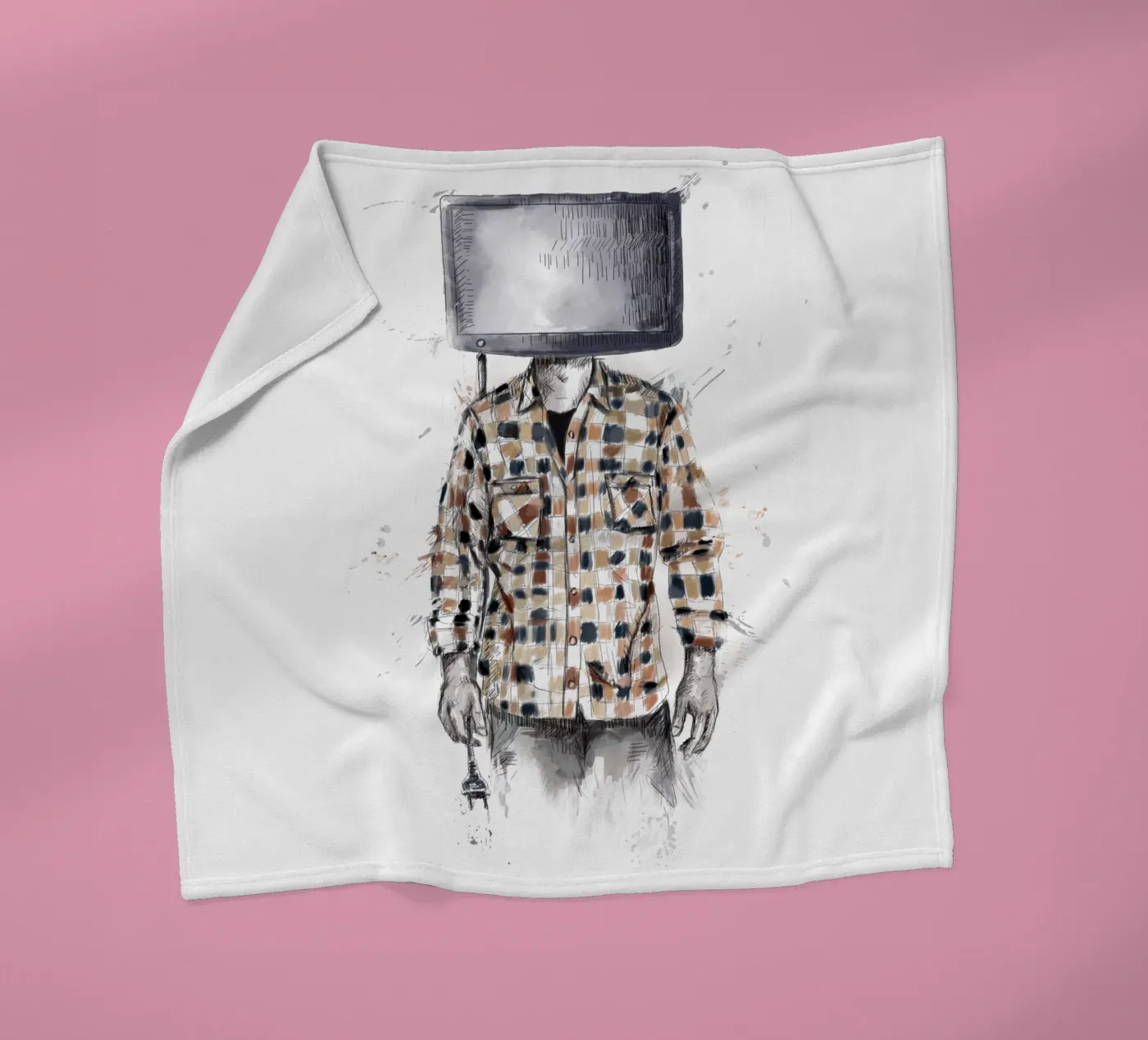 Unplugged fleece blanket by Balazs Solti