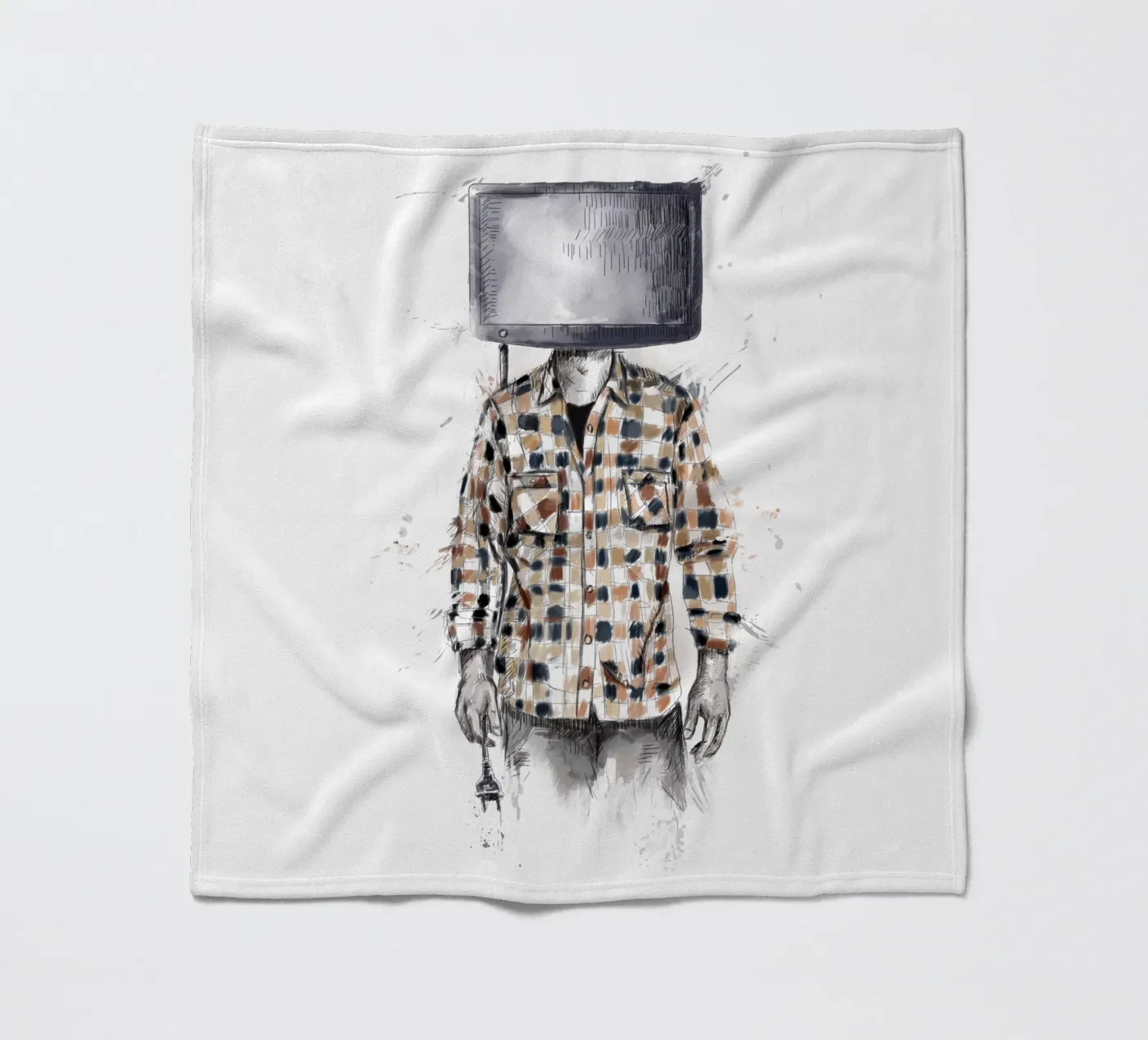 Unplugged fleece blanket by Balazs Solti