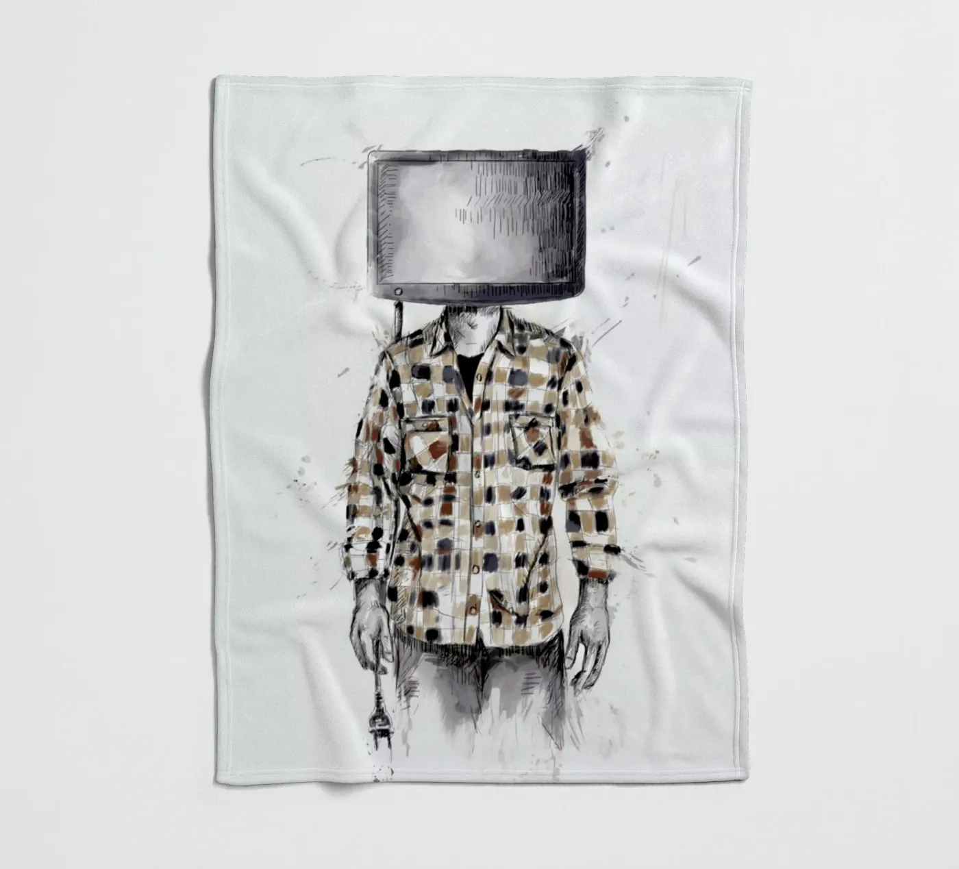 Unplugged fleece blanket by Balazs Solti