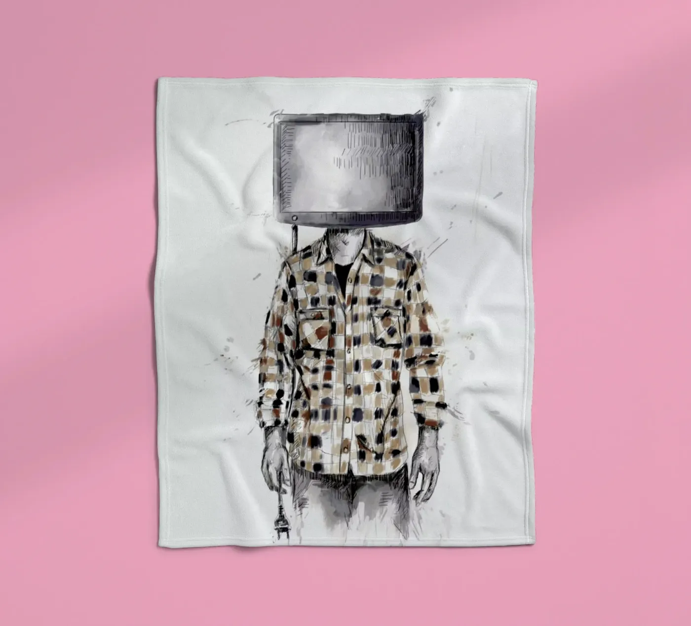 Unplugged fleece blanket by Balazs Solti