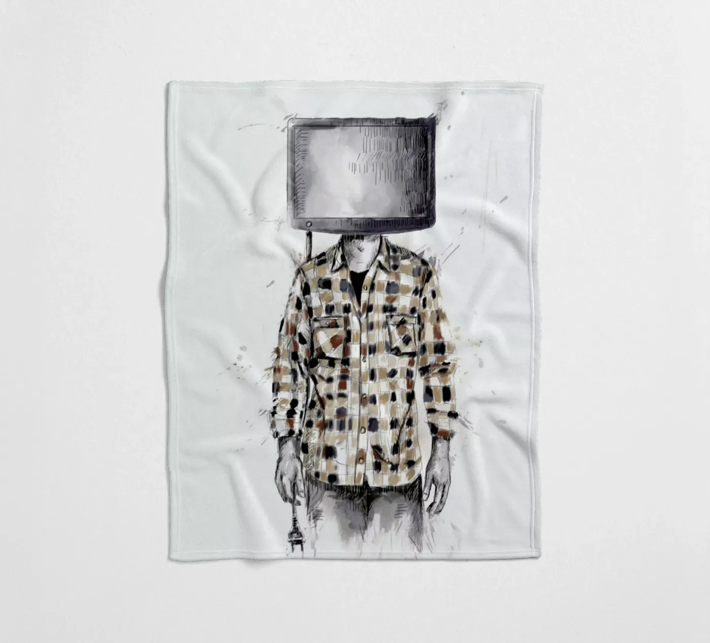 Unplugged fleece blanket by Balazs Solti