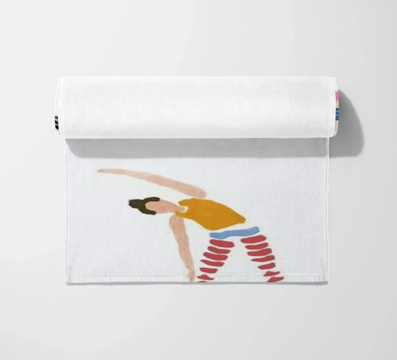 Yoga People beach towel by Farina Kuklinski