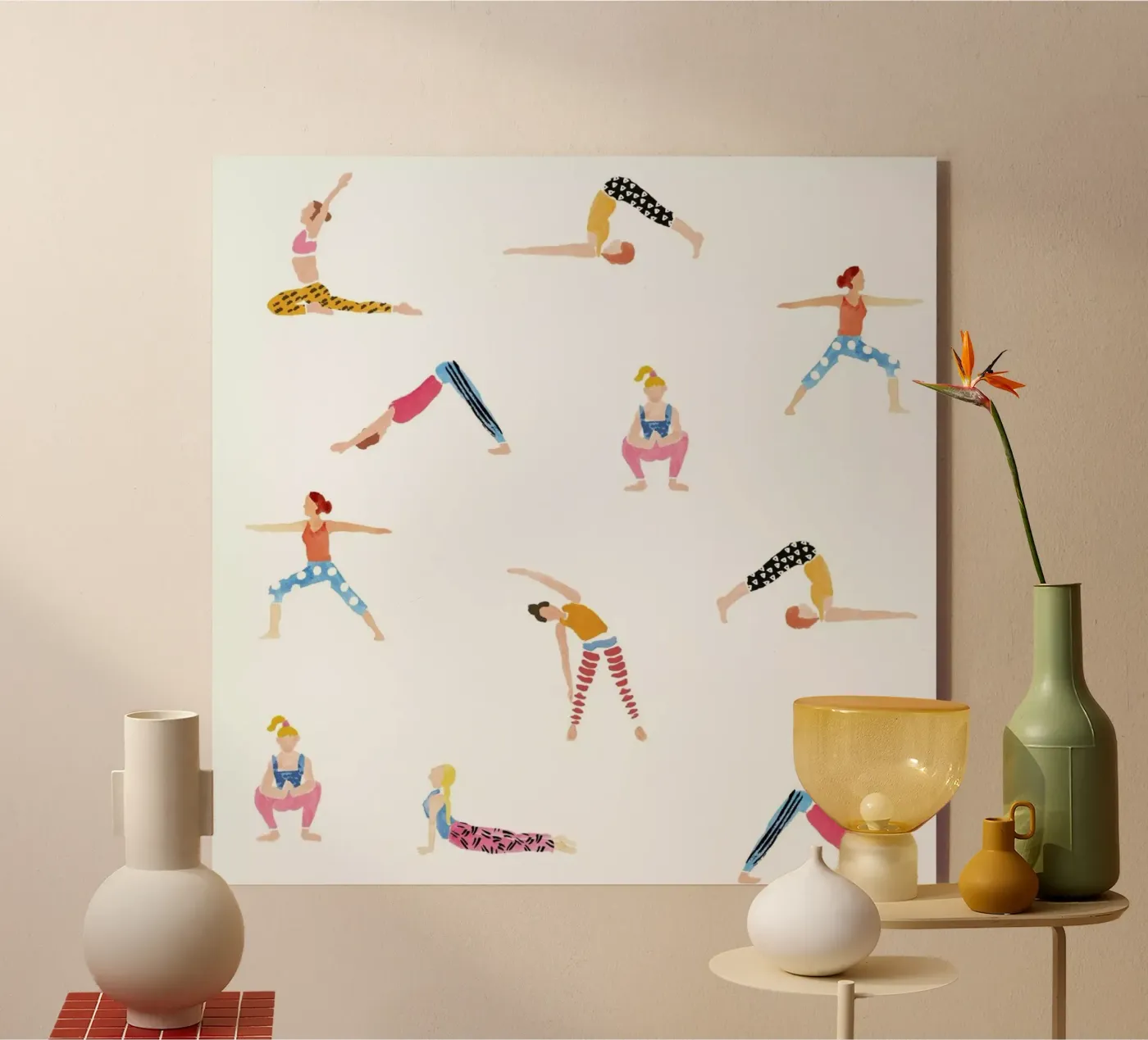 Yoga People plexiglass da Farina Kuklinski