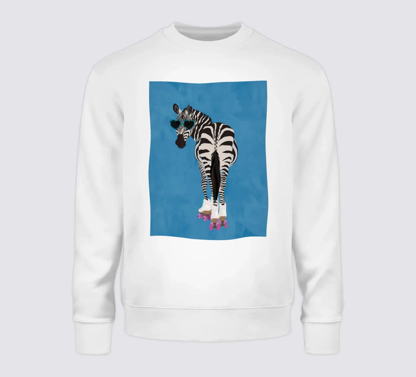 Zebra Rollerskating sweatshirt by SarahManovski