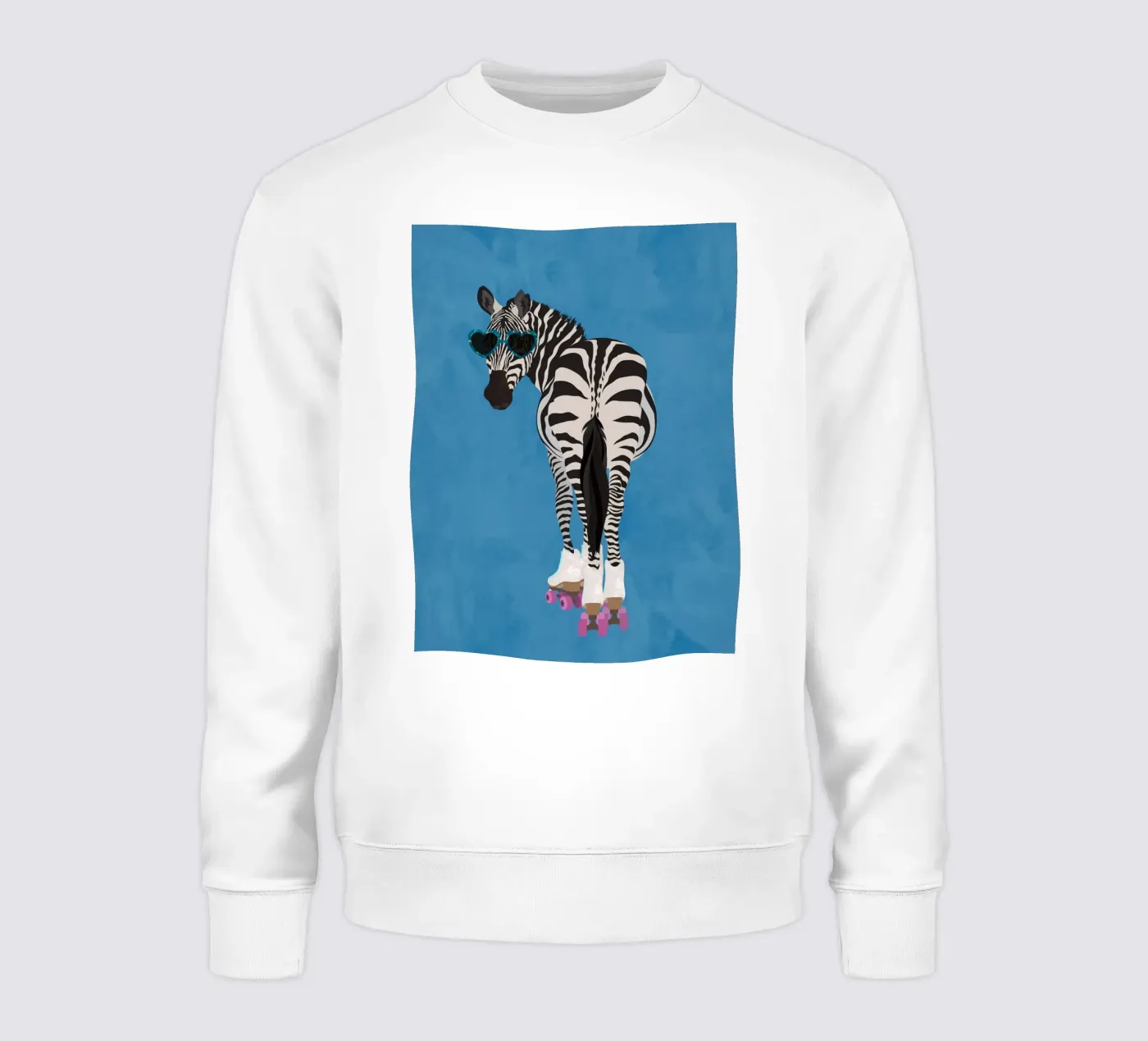 Zebra Rollerskating felpa da SarahManovski