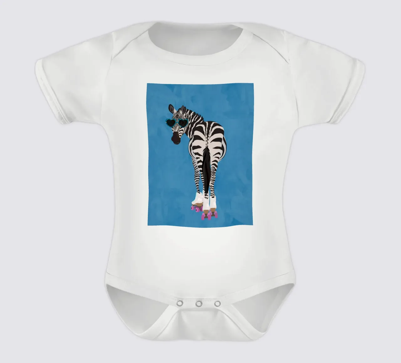 Zebra Rollerskating body bébé de SarahManovski