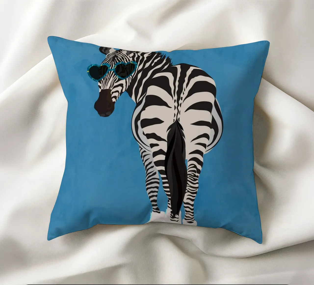 Zebra Rollerskating cuscino da SarahManovski