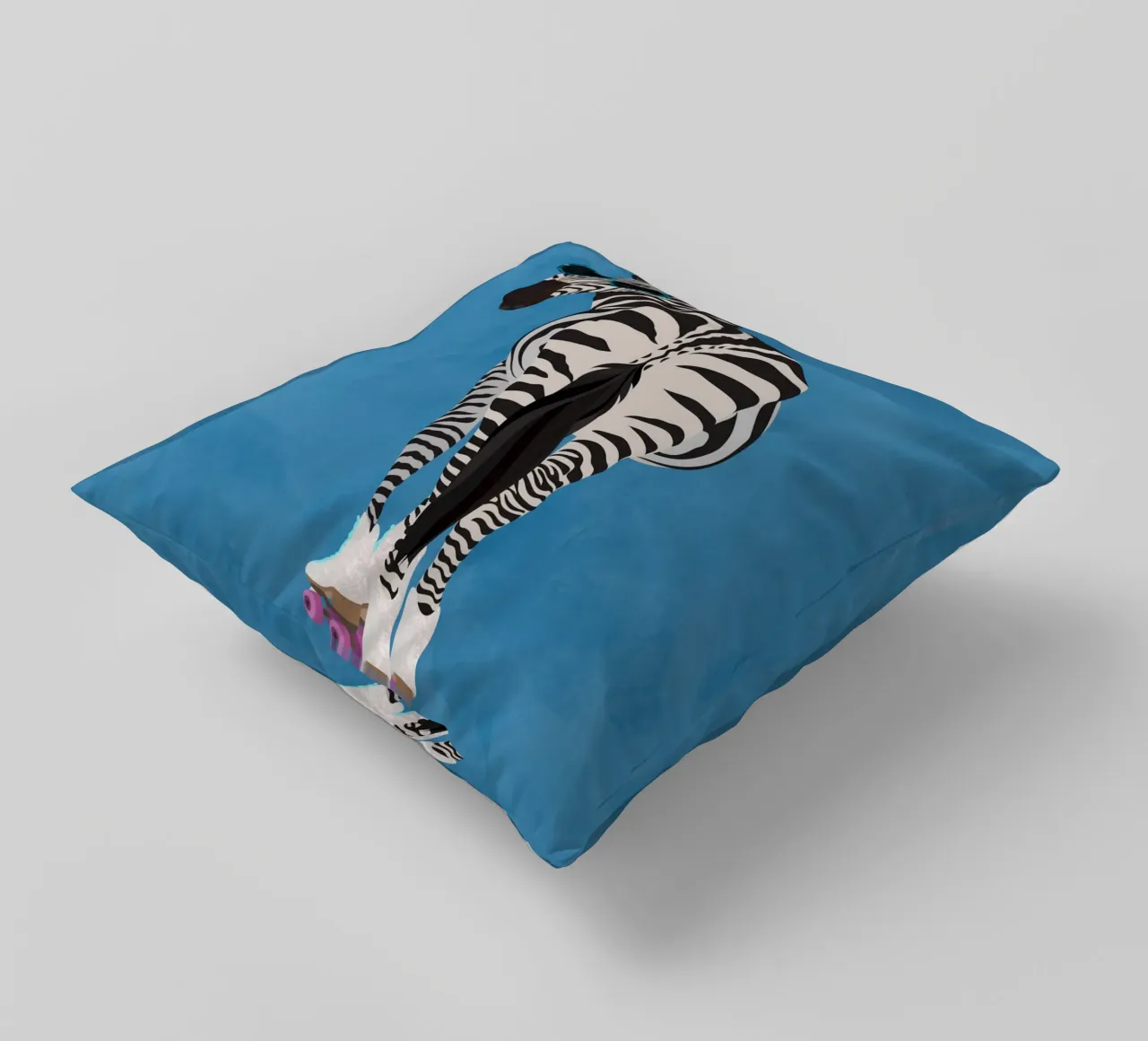 Zebra Rollerskating cuscino da SarahManovski