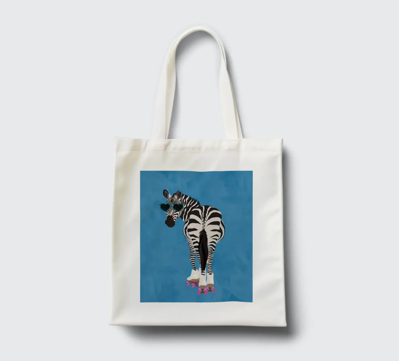 Zebra Rollerskating tote bag by SarahManovski