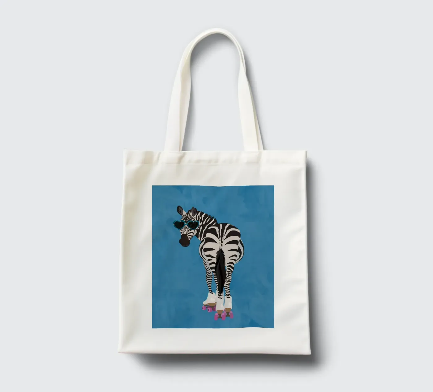 Zebra Rollerskating tote bag by SarahManovski