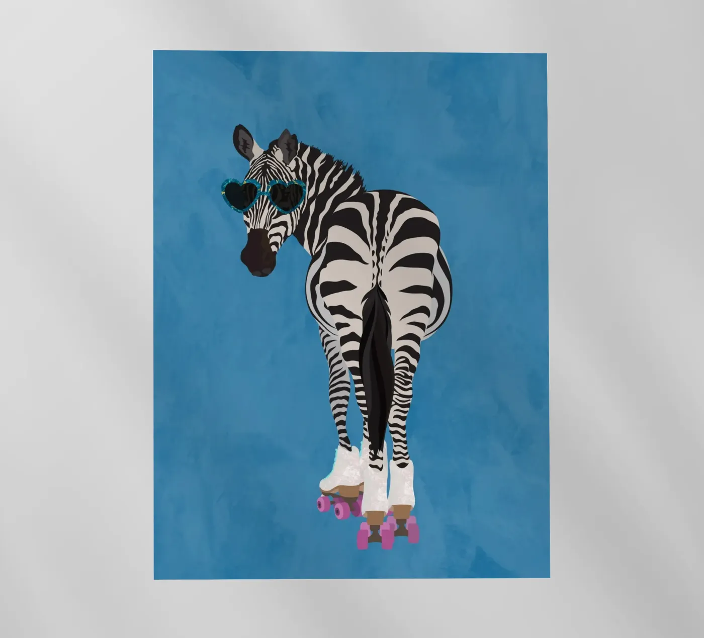 Zebra Rollerskating backlit film by SarahManovski