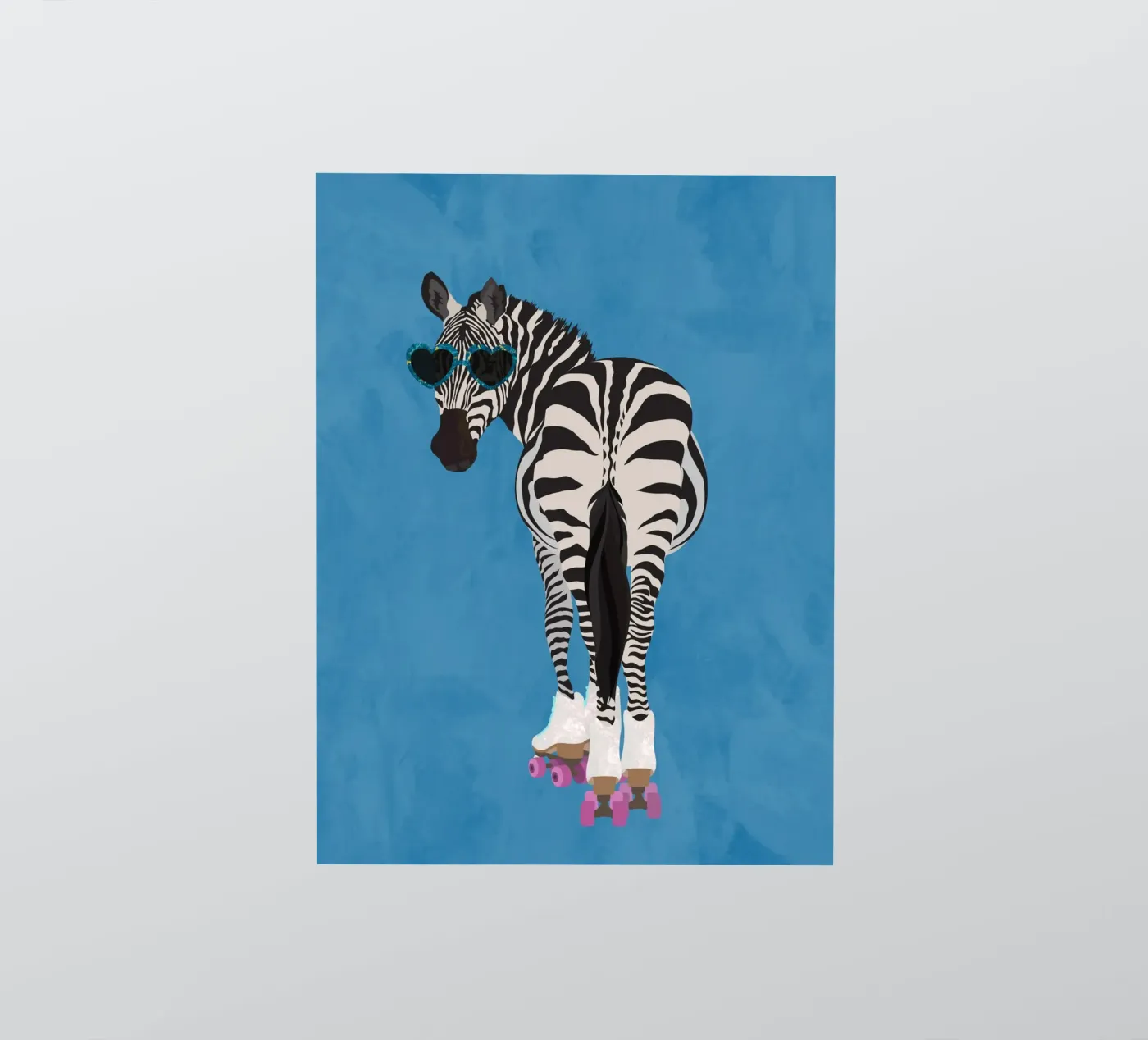 Zebra Rollerskating sticker by SarahManovski