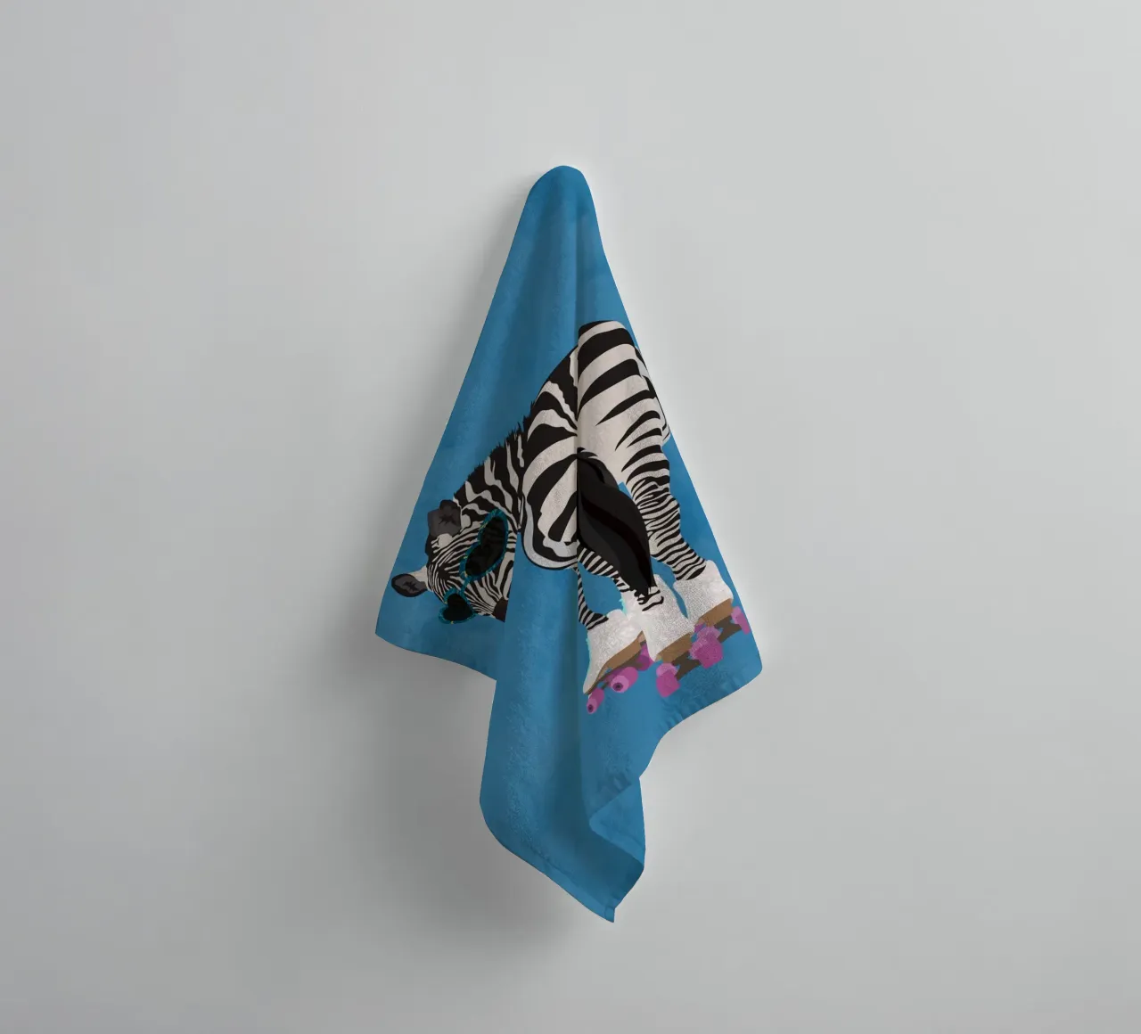 Zebra Rollerskating asciugamano da bagno da SarahManovski