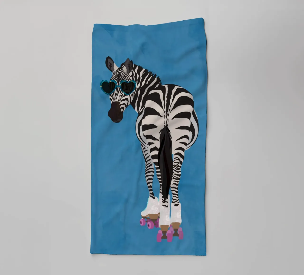Zebra Rollerskating asciugamano da bagno da SarahManovski