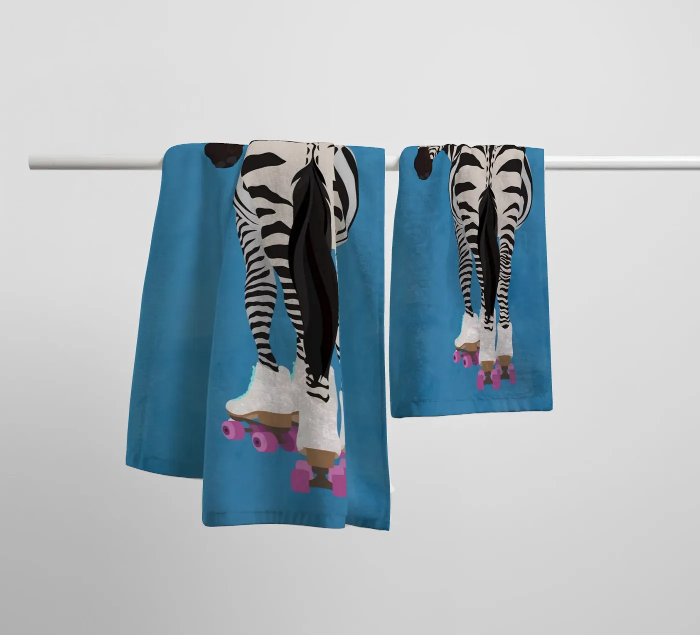 Zebra Rollerskating asciugamano da bagno da SarahManovski