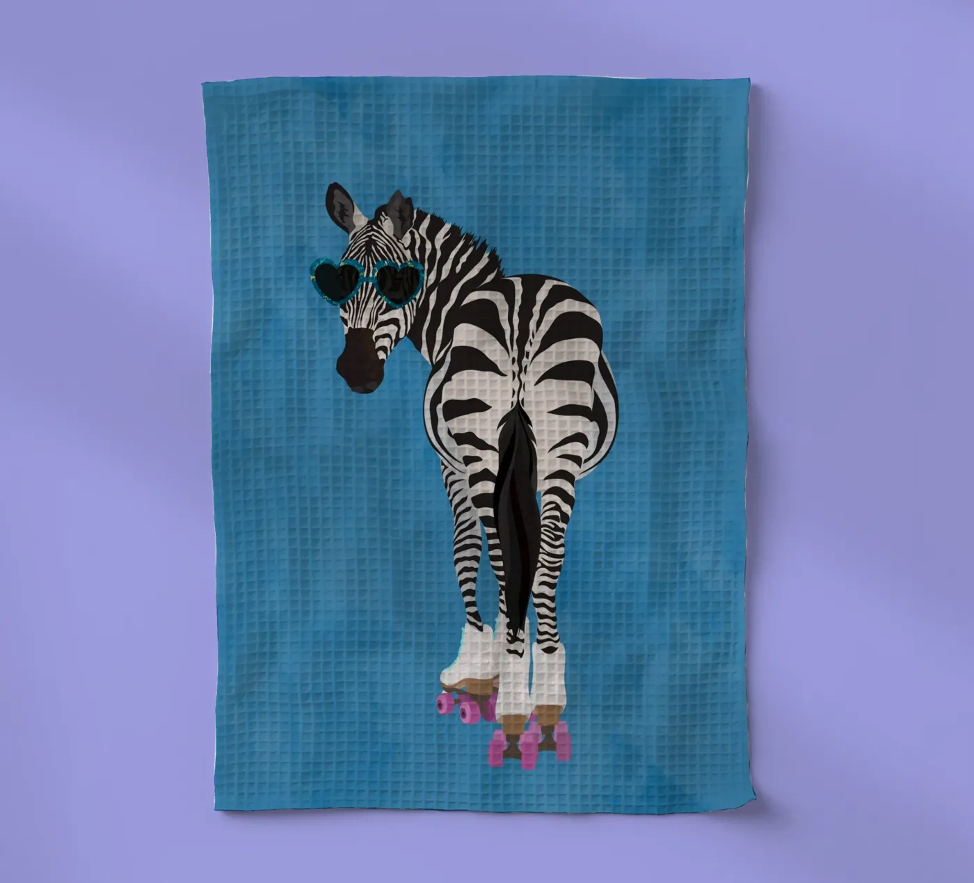 Zebra Rollerskating torchon de SarahManovski